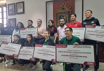 Ayuntamiento de Culiacán entrega Becas Deportivas para atletas y entrenadores
