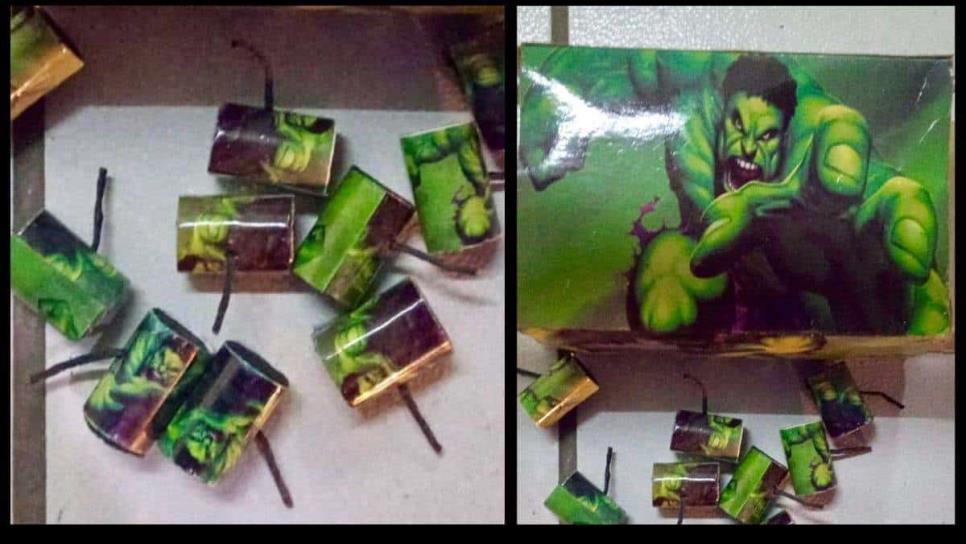 Por tronar «cuetes» tipo Hulk detienen a dos hombres en Culiacán