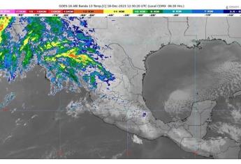 Pronostican lluvias invernales en Nochebuena para Sinaloa