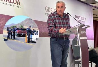 Retenes contra paisanos en Sinaloa ya se está analizando con la Fiscalía de la República: Gobernador 