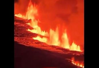 Volcán Grindavik de Islandia entra en erupción con fantásticas imágenes