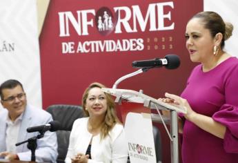 Presidenta de Sistema DIF Mazatlán presenta su primer informe de actividades 2022-2023