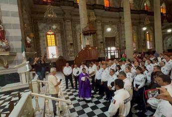 Celebran misa de acción de gracias por el Día del Policía de Tránsito en Mazatlán