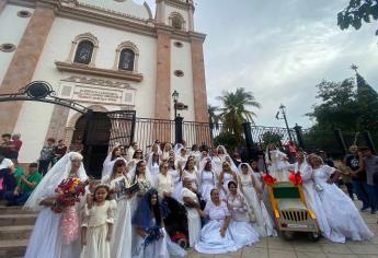 Más de 40 «Lupitas» se visten de blanco y realizan recorrido en honor a «La Novia de Culiacán»  