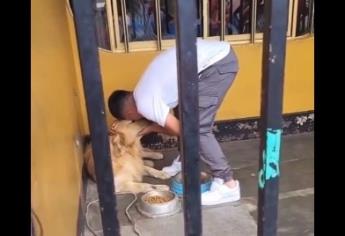 Piero Quispe y su tierna despedida con su perrito antes de viajar a México