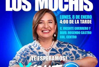 Todo listo para la visita de Xóchitl Gálvez a Ahome el 8 de enero