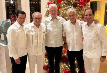 Peña Nieto y Bill Clinton celebran Año Nuevo juntos en República Dominicana