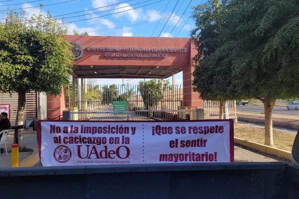 Exigen trasparencia en la designación del rector de la UAdeO; toman instalaciones en Los Mochis
