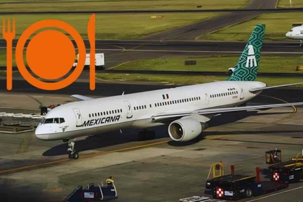 Este era el menú de lujo que ofrecía Mexicana de Aviación que incluía champaña de cortesía