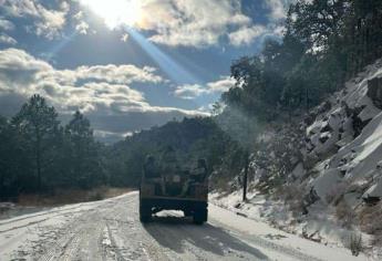 Prevén nevadas y heladas en la sierra de Sinaloa este lunes por Cuarta Tormenta Invernal