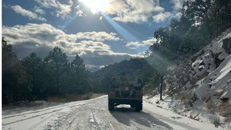 Prevén nevadas y heladas en la sierra de Sinaloa este lunes por Cuarta Tormenta Invernal