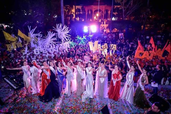 Alcalde recibe a la corte real y candidatos del Carnaval Mazatlán 2024