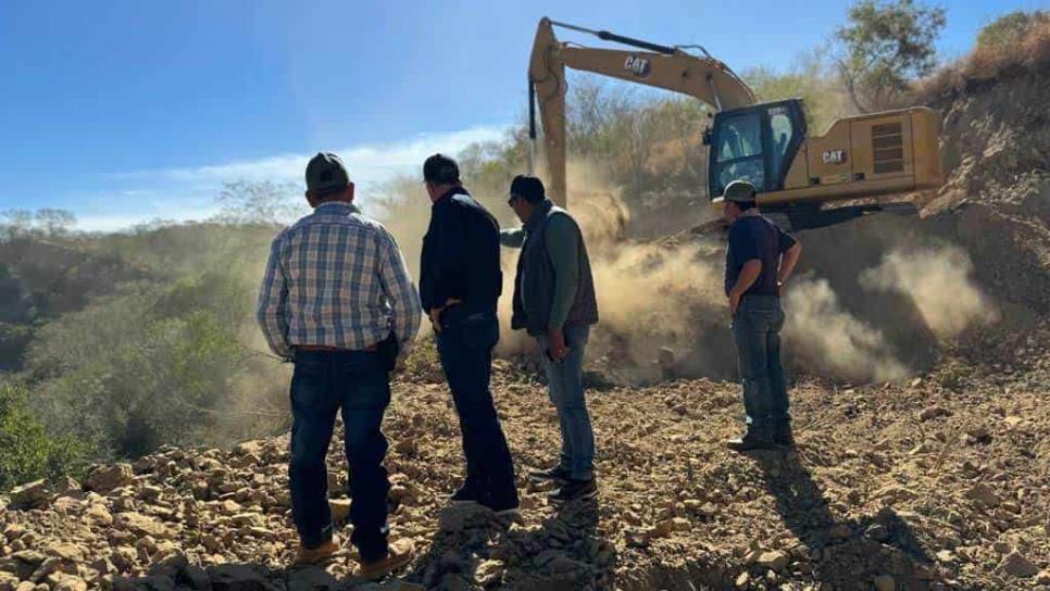 Inician trabajos de construcción del regreso en Chinobampo, El Fuerte