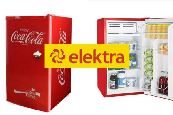 Elektra hace un descuento especial es este frigobar Coca Cola