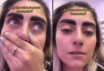 Influencer se hace microblading... sale mal