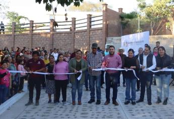 «Estamos cumpliendo a todas las comunidades de Badiraguato«:  López Elenes inaugura obra en San Antonio de la Palma