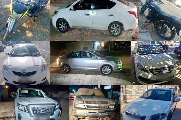 Recuperan  9 vehículos con reporte de robo en Culiacán
