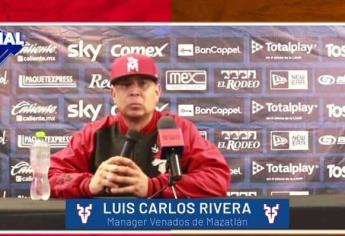 No se nos dio el hit oportuno, esa fue la diferencia del juego de hoy: Luis Carlos Rivera