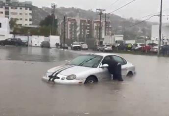 Le abrieron fuerte a la llave, lluvias inundan a la fronteriza Tijuana |VIDEO