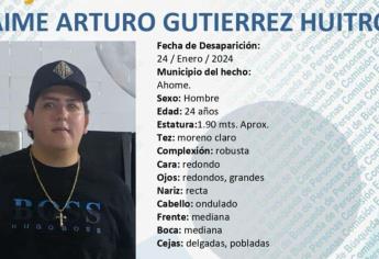 Buscan a Jaime Arturo, fue privado de su libertad en Los Mochis