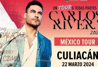 Carlos Rivera en Culiacán: Lugar, fecha y precio de los boletos