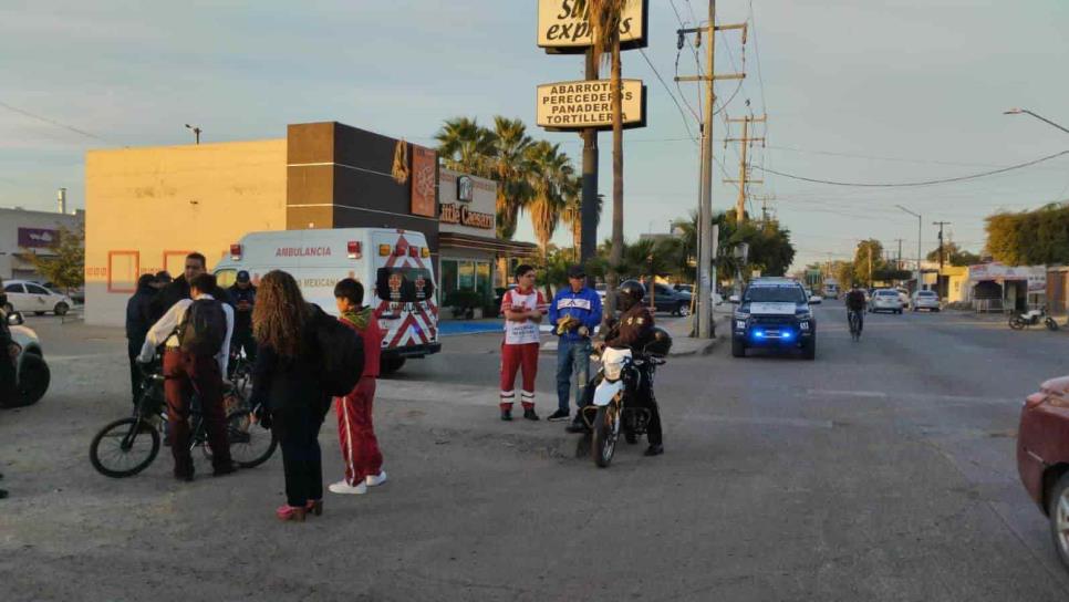 «Jovencita» atropella a un estudiante y huye en Guasave