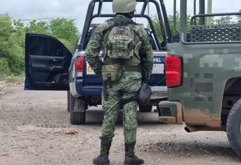 Militares aseguran varias armas de fuego tras enfrentamiento en la sindicatura de Quilá, Culiacán