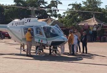 En helicóptero trasladan a menor accidentado en «camionazo» al Hospital Pediátrico de Culiacán