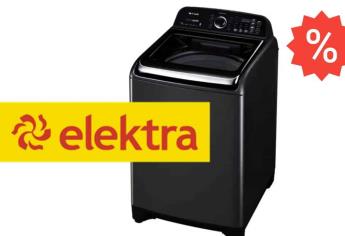 Elektra remata lavadora de 21 kg; más de 10 mil pesos de descuento