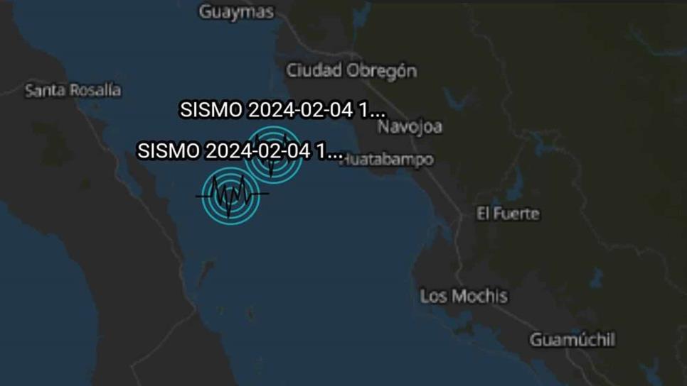 Se registran seis sismos en un solo día en el noroeste de México