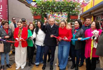 Embellecen el callejón Agustín Melgar en Los Mochis; comerciantes de fiesta