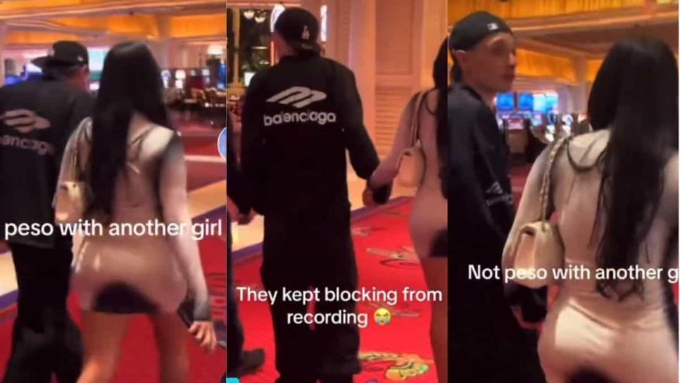 ¿Infidelidad? Captan a Peso Pluma en Las Vegas con una mujer que no es Nicki Nicole