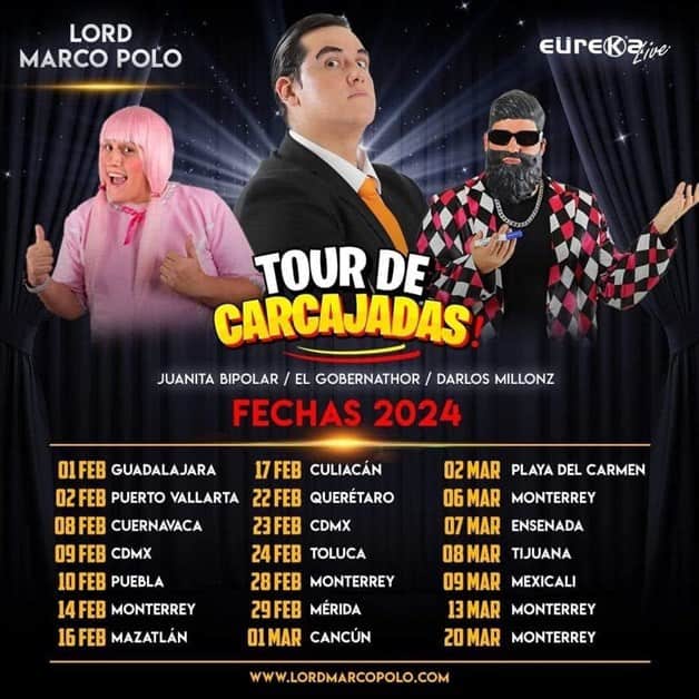 Lord Marco Polo en Sinaloa fechas, lugares y costos de las entradas