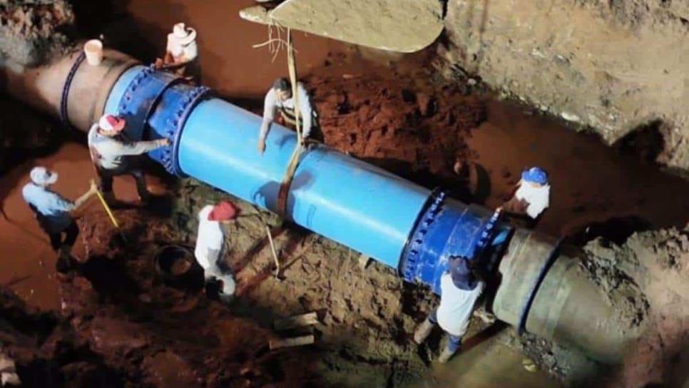 Ya está reparada la fuga de agua, colonias al sur de Culiacán recuperan el servicio hoy: JAPAC 