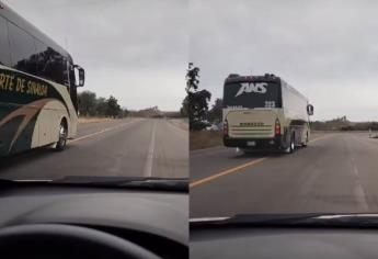 Pese accidentes, autobús Norte de Sinaloa circula a más de 120 kilómetros por hora | VIDEO
