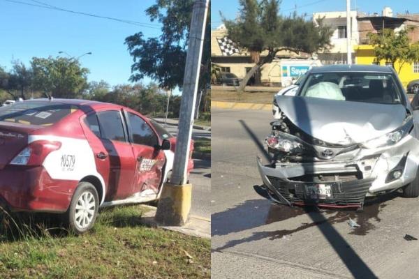 Carambola en Mazatlán deja daños materiales valuados en miles de pesos 