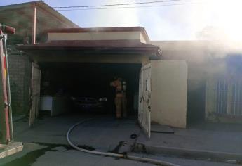 Incendio en Los Mochis deja importantes pérdidas en daños; se quemó casi toda la casa