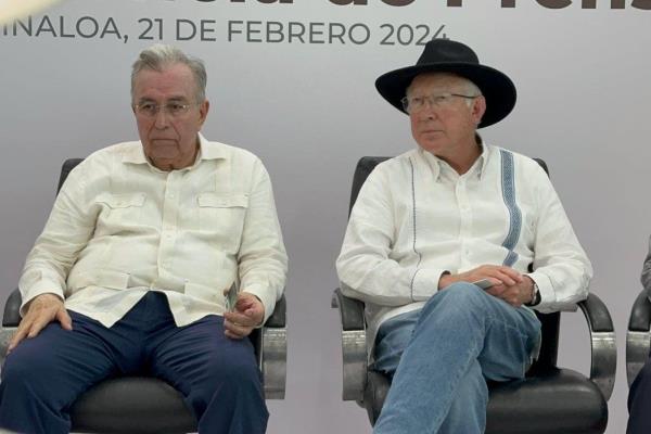 Ken Salazar le tiene confianza a Sinaloa: Rocha Moya