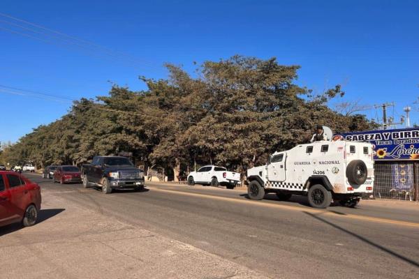 La Guardia Nacional implementa operativos en Guasave, al parecer busca a personas armadas