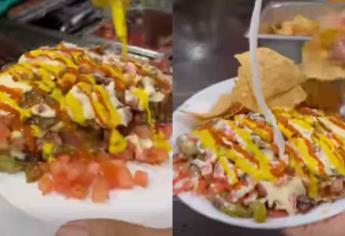 Así preparan unas salchipapas en Ciudad Obregón, Sonora | VIDEO