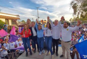Paloma Sánchez y Eduardo Ortiz arrancan en Ahome campaña rumbo al Senado