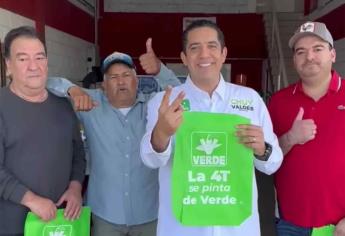 Chuy Valdés «arranca» campaña en el Mercado de Abastos, en Culiacán