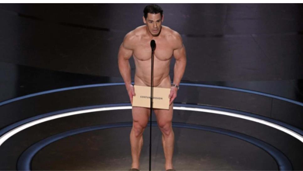 John Cena sorprende al aparecer desnudo en los Premios Oscar 2024, conoce porqué