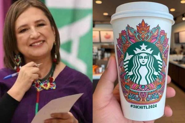 ¿Hay vasos de Starbucks apoyando a Xóchitl Gálvez? 