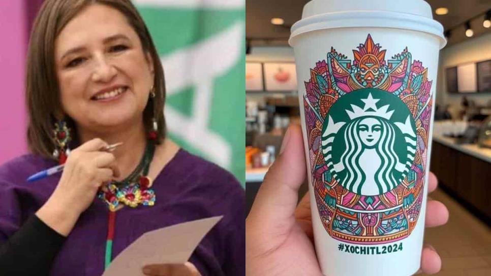 ¿Hay vasos de Starbucks apoyando a Xóchitl Gálvez? 