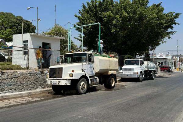 Jumapam apoya con más de 360 mil litros de agua para sofocar incendio en el basurón