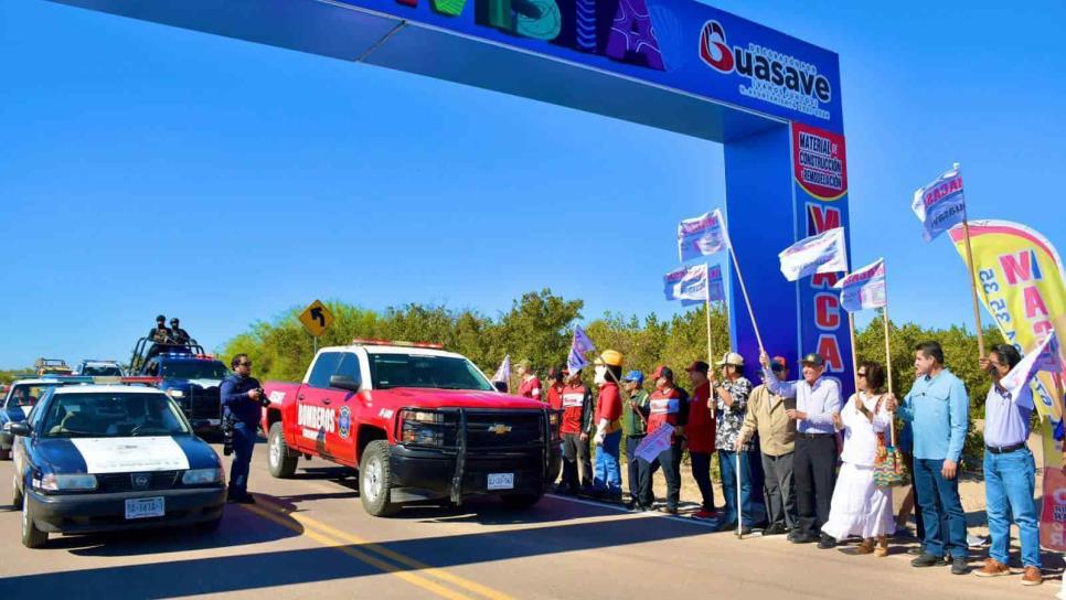 Alcalde de Guasave y Salvador Alvarado inauguran arco de Bellavista