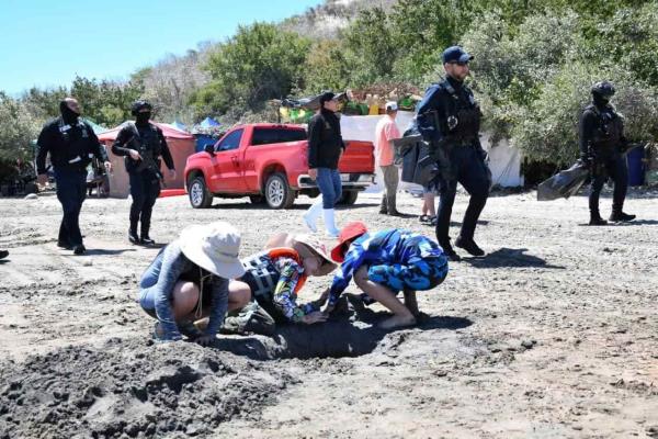 Policías y Protección Civil recorren las playas de Angostura; buscan prevenir accidentes
