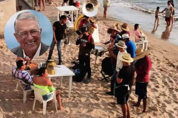 Ricardo Salinas Pliego a favor de la música de banda en las playas de Mazatlán