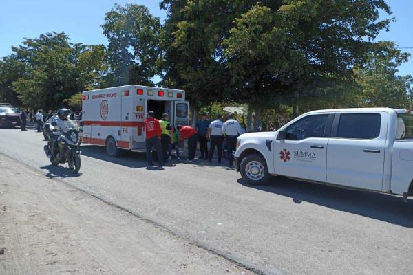 Muere motociclista tras accidentarse en El Refugio, Ahome